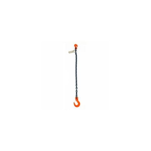 Mazzella Lifting B151056 4' Single Leg Chain Sling W/ Sling/Grab Hook